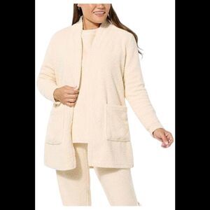 Comfort Code Women's Average Marshmallow Knit Cardigan Cream - Petite